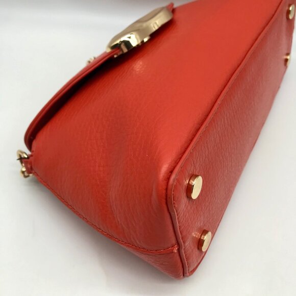 I.N.C. International Concepts Orange Avahh Sculpted Clutch Bag - Picture 6 of 11